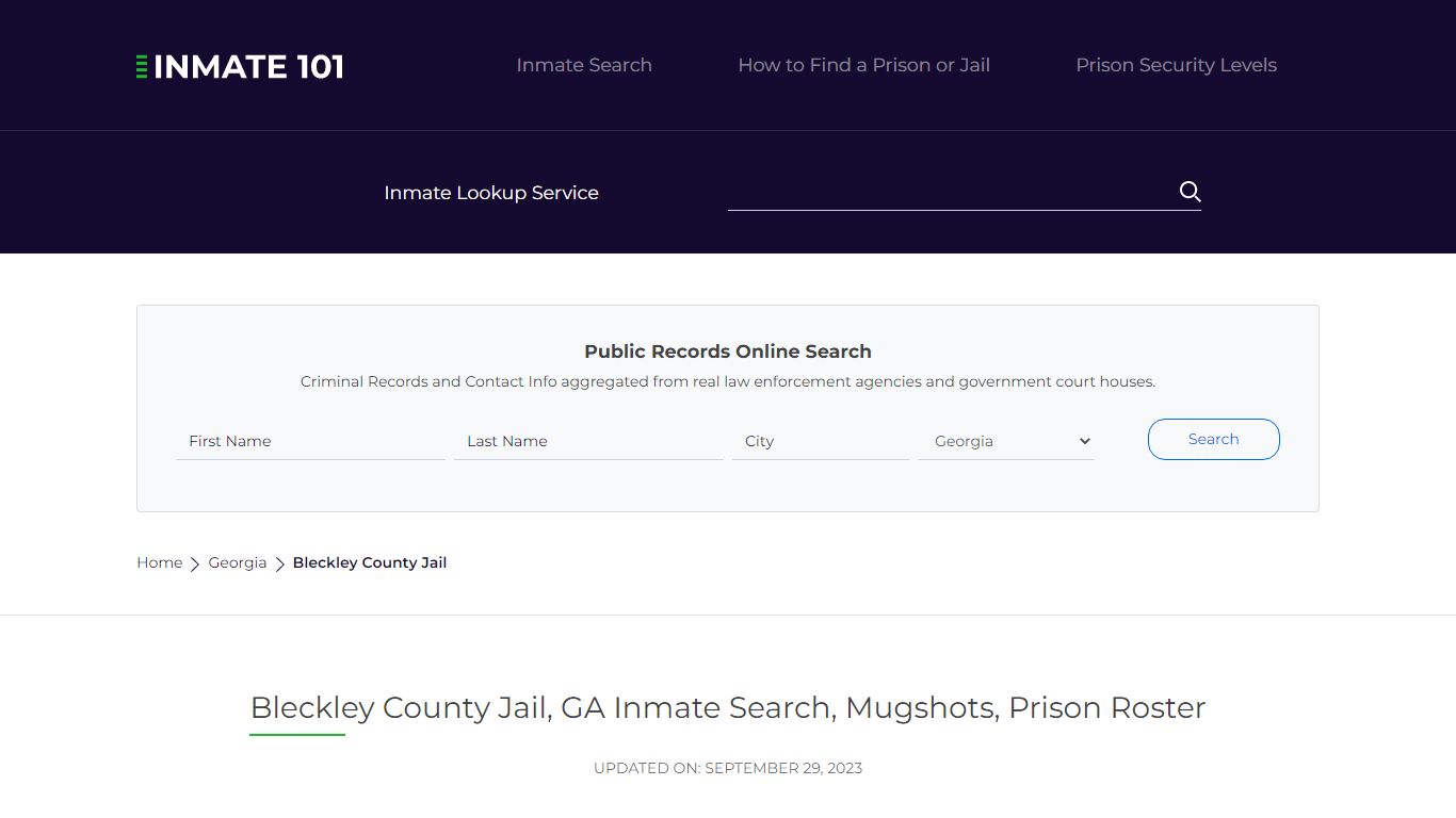 Bleckley County Jail, GA Inmate Search, Mugshots, Prison Roster